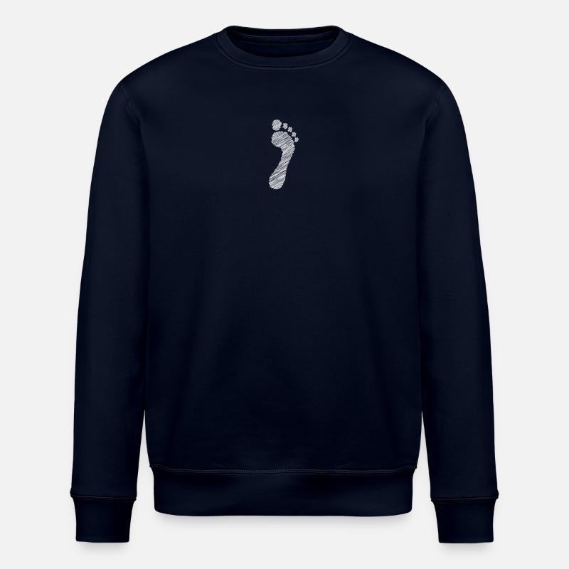 Coureurs naturels pieds nus blancs - Sweat bio ROLLER Stanley/Stella Unisexe - marine