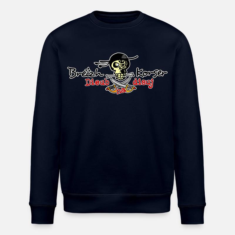 Dieub ha disuj (Libre et rebelle) - Sweat bio ROLLER Stanley/Stella Unisexe - marine