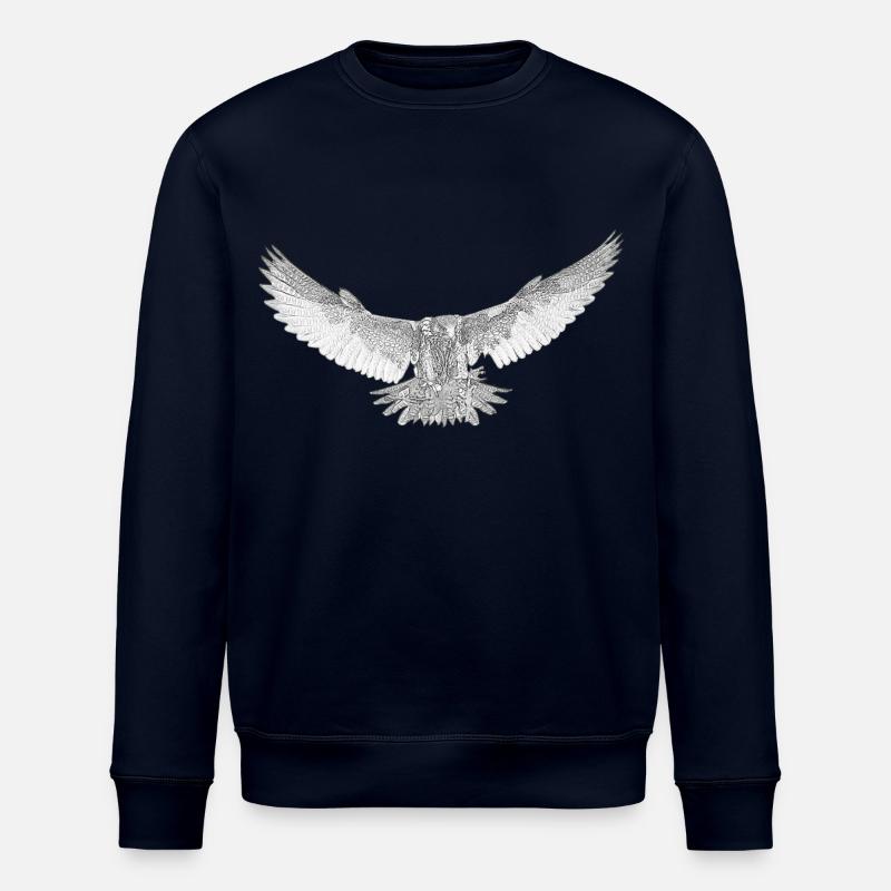 Falke gezeichnet - Stanley/Stella Unisex Bio-Sweatshirt ROLLER - Navy