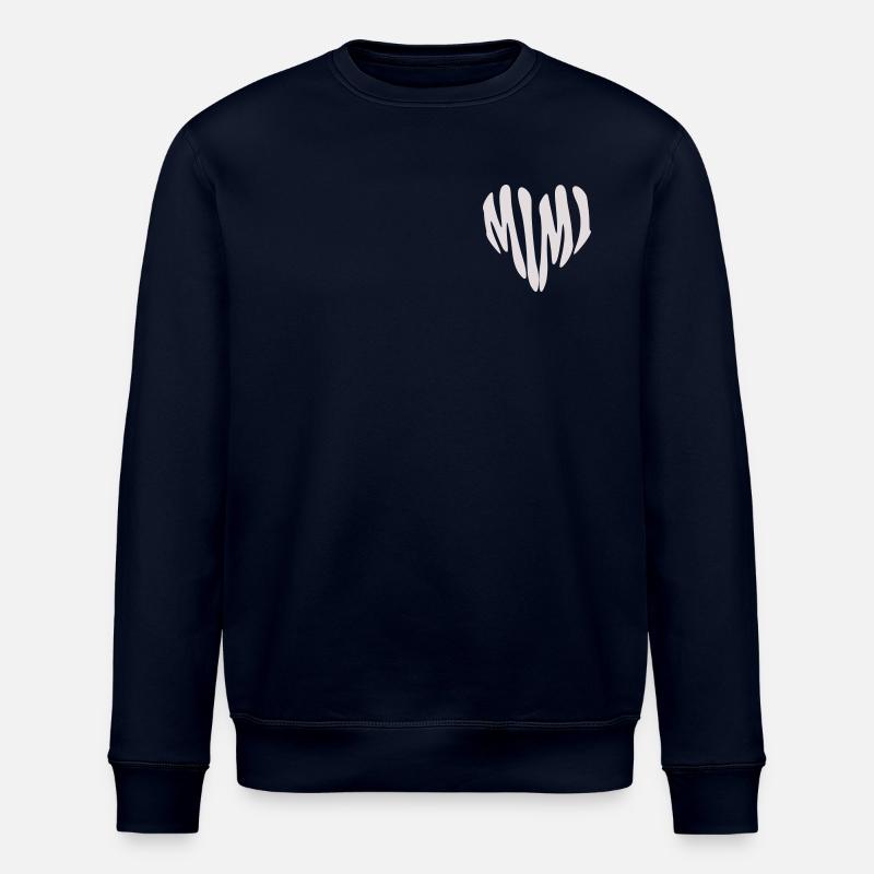 Mimi – Kleines Herz (Sonderfarbe) - Stanley/Stella Unisex Bio-Sweatshirt ROLLER - Navy
