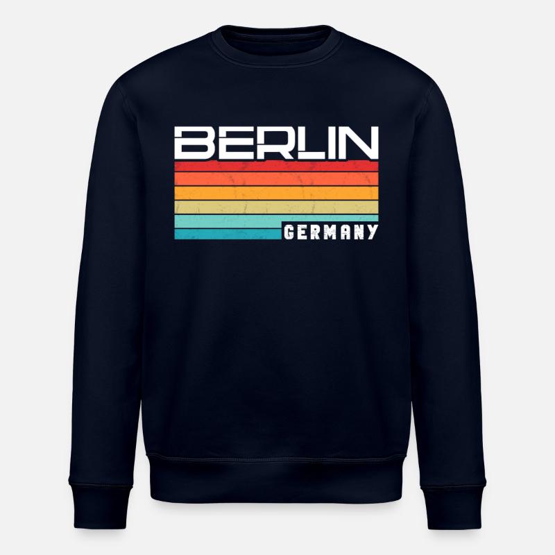 Berlin Berlinerin Berlin Ville Berlin - Sweat bio ROLLER Stanley/Stella Unisexe - marine