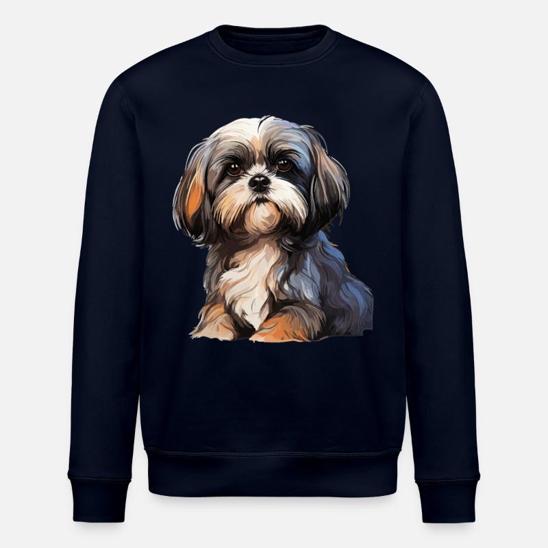 Shih Tzu - Stanley/Stella Unisex Bio-Sweatshirt ROLLER - Navy