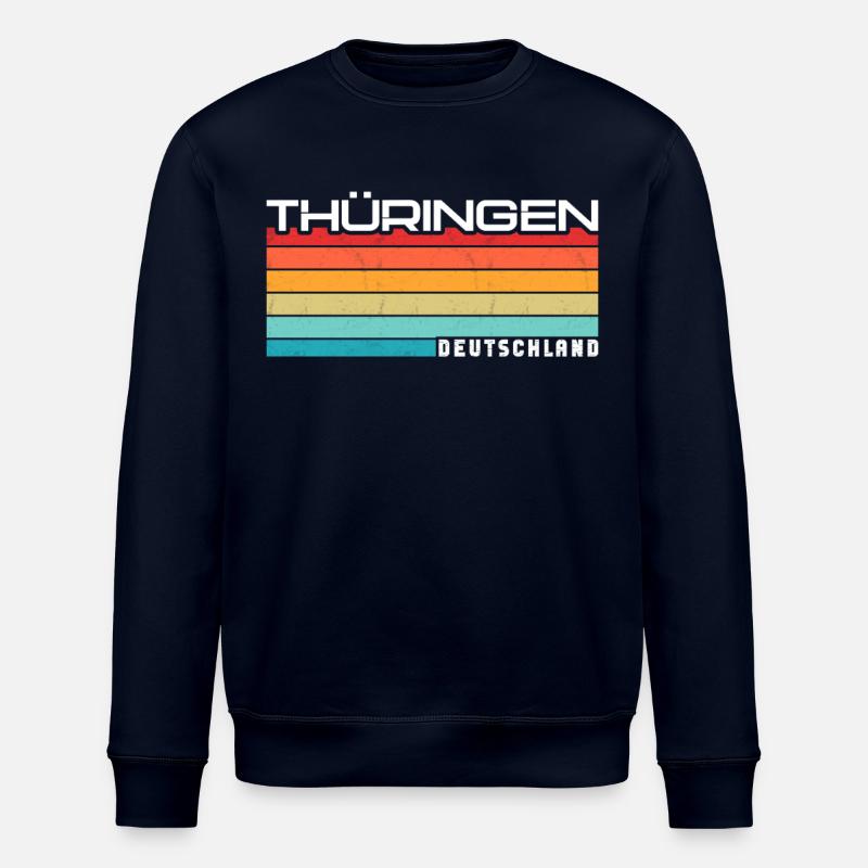 Thüringer Thüringerin Thüringen - Stanley/Stella Unisex Bio-Sweatshirt ROLLER - Navy