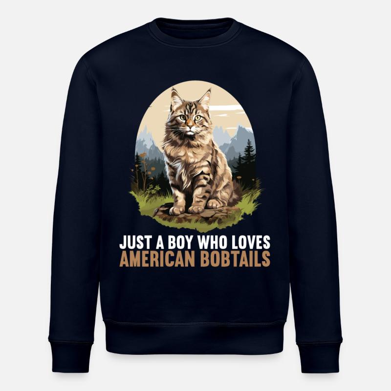 Chat Chats American Bobtail - Sweat bio ROLLER Stanley/Stella Unisexe - marine