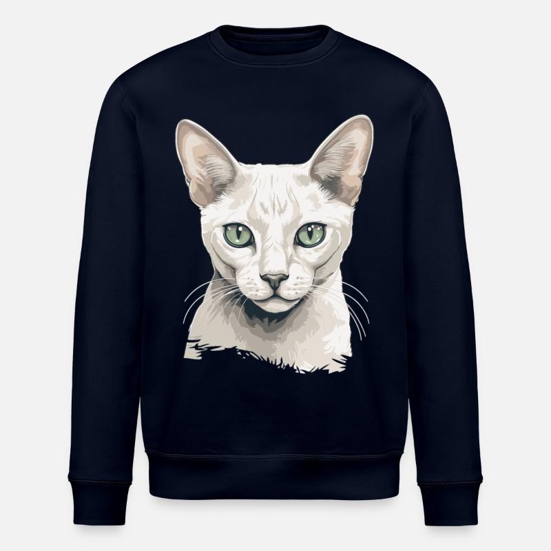 Burmilla Kitten Burmilla Cat - Stanley/Stella ROLLER Unisex Organic Sweatshirt - navy