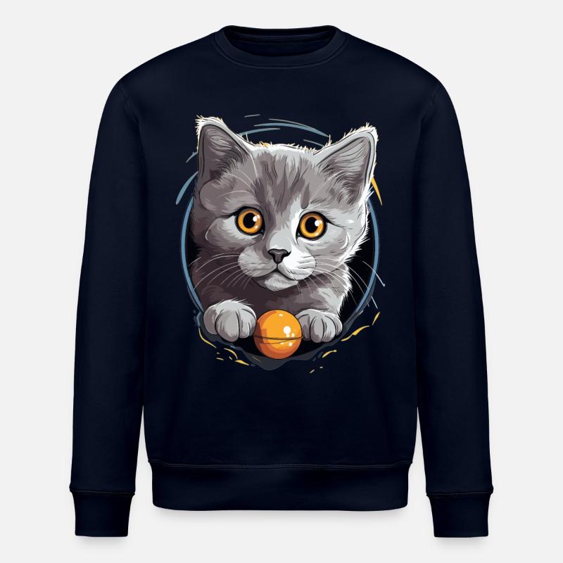 Chat Chartreux Chat Chartreux - Sweat bio ROLLER Stanley/Stella Unisexe - marine