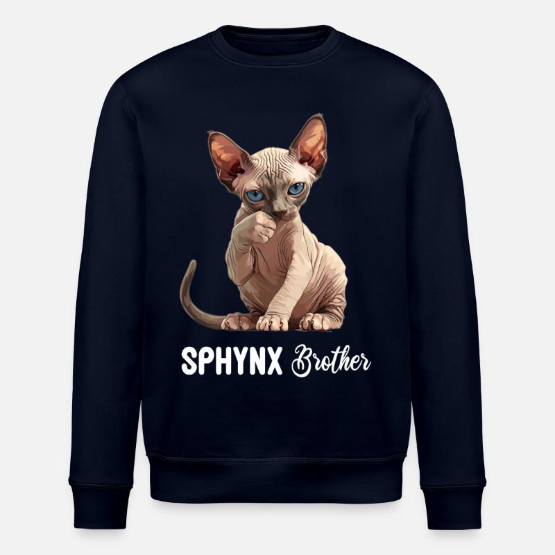 Sphynx Kitten Sphynx Cat - Stanley/Stella ROLLER Unisex Organic Sweatshirt - navy