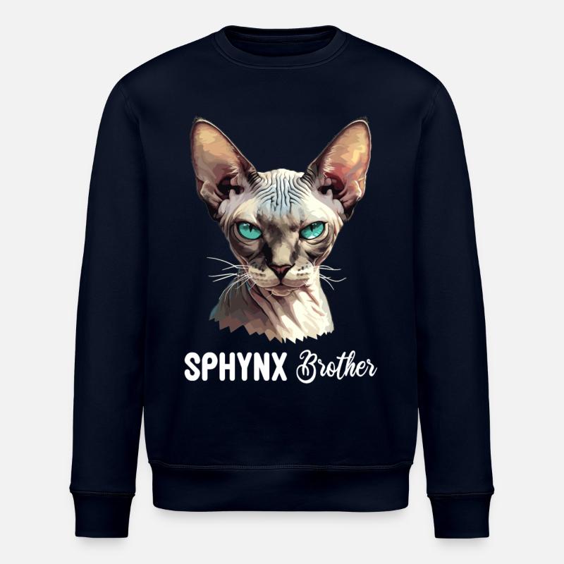Sphynx Kitten Sphynx Cat - Stanley/Stella ROLLER Unisex Organic Sweatshirt - navy