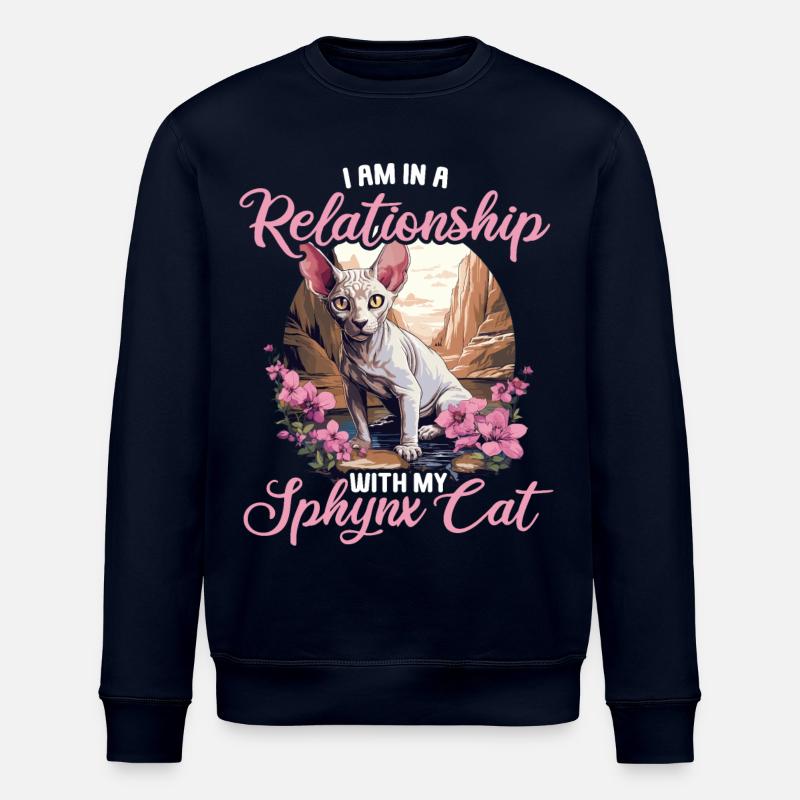 Sphynx Kitten Sphynx Cat - Stanley/Stella ROLLER Unisex Organic Sweatshirt - navy