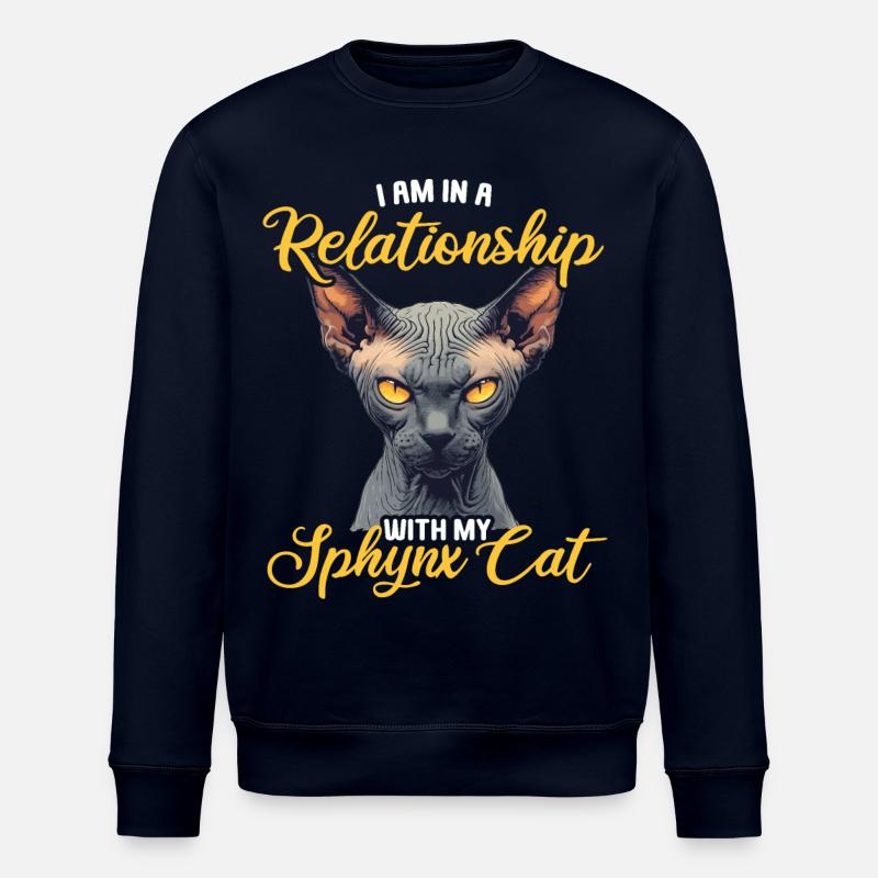 Sphynx Kitten Sphynx Cat - Stanley/Stella ROLLER Unisex Organic Sweatshirt - navy