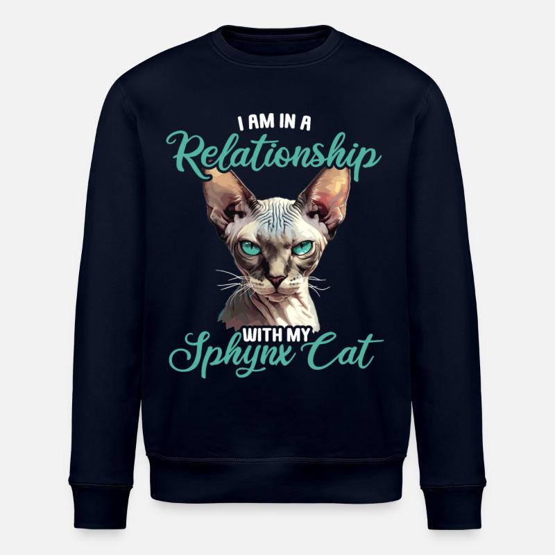 Sphynx Kitten Sphynx Cat - Stanley/Stella ROLLER Unisex Organic Sweatshirt - navy