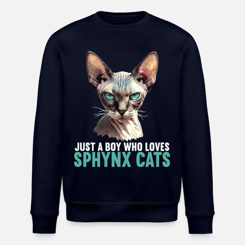 Sphynx Kätzchen Sphynx Katze - Stanley/Stella Unisex Bio-Sweatshirt ROLLER - Navy