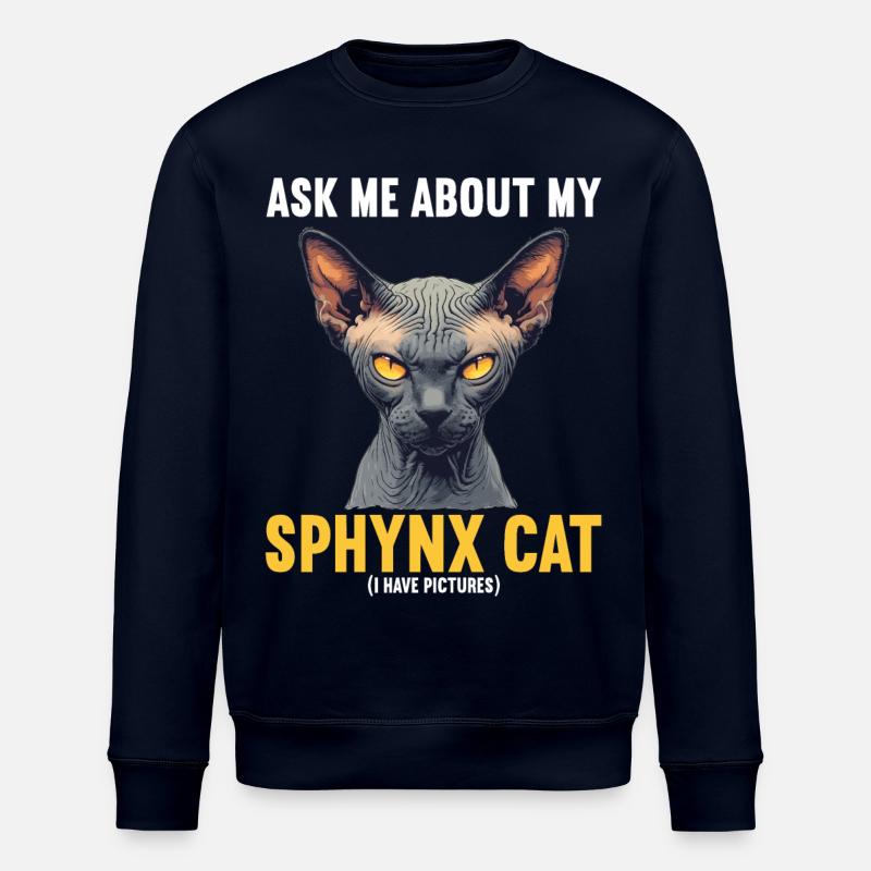 Chaton Sphynx Chat Sphynx - Sweat bio ROLLER Stanley/Stella Unisexe - marine