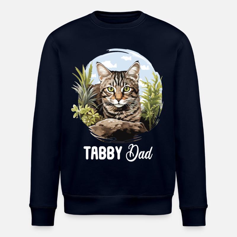 Tabby Kätzchen Tabby Katze - Stanley/Stella Unisex Bio-Sweatshirt ROLLER - Navy