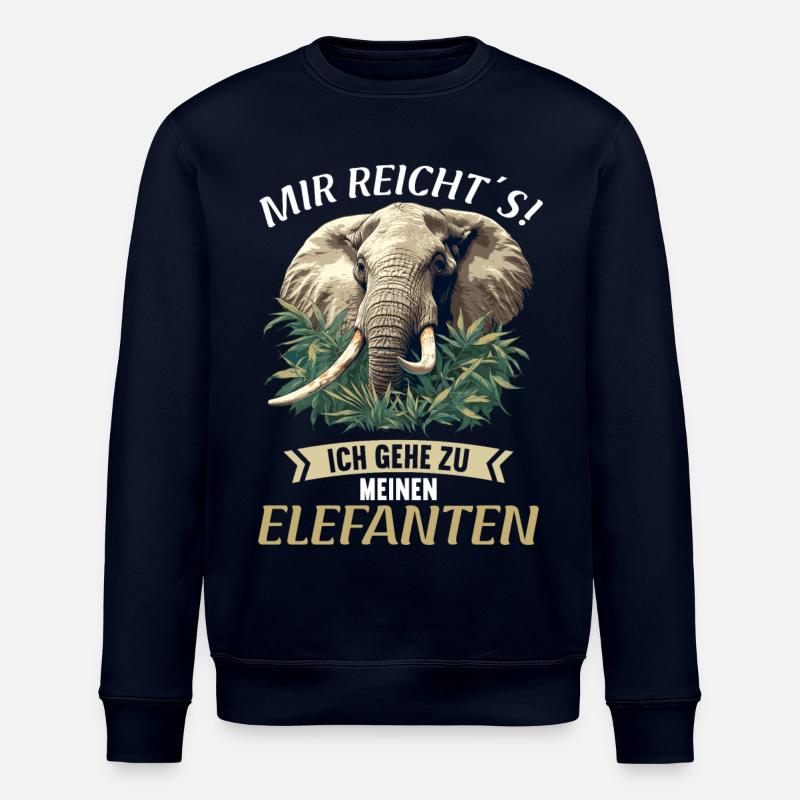 Elephant Elephant - Stanley/Stella ROLLER Unisex Organic Sweatshirt - navy