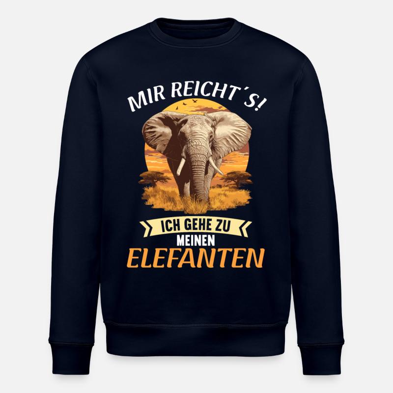 Elefanten Elefant - Stanley/Stella Unisex Bio-Sweatshirt ROLLER - Navy