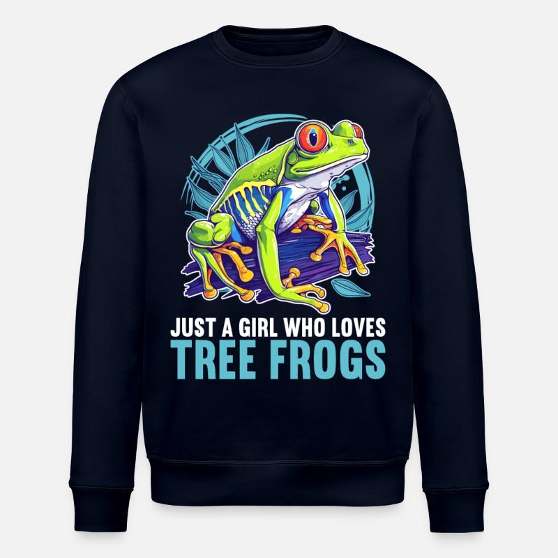 Tree Frog Baumfrösche Baumfrosch - Stanley/Stella ROLLER Unisex Organic Sweatshirt - navy