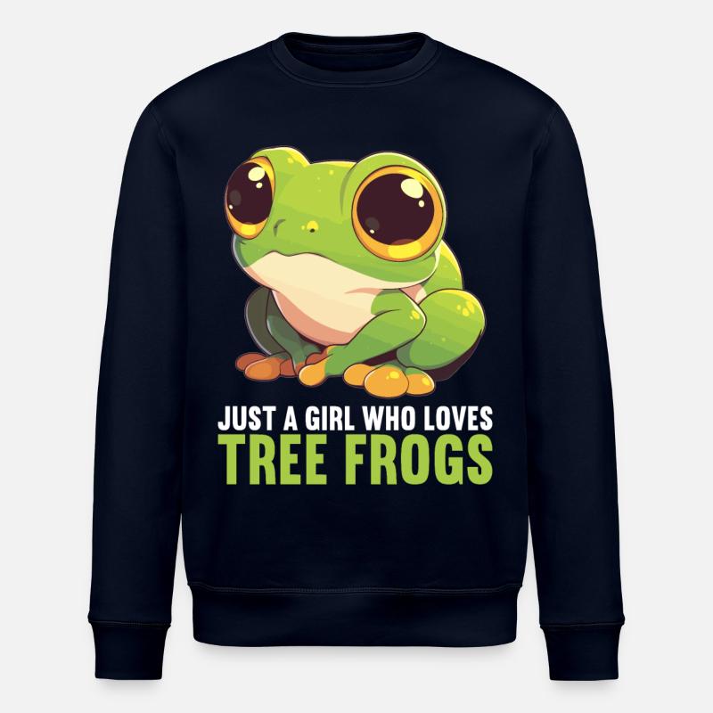 Tree Frog Baumfrösche Baumfrosch - Stanley/Stella Unisex Bio-Sweatshirt ROLLER - Navy