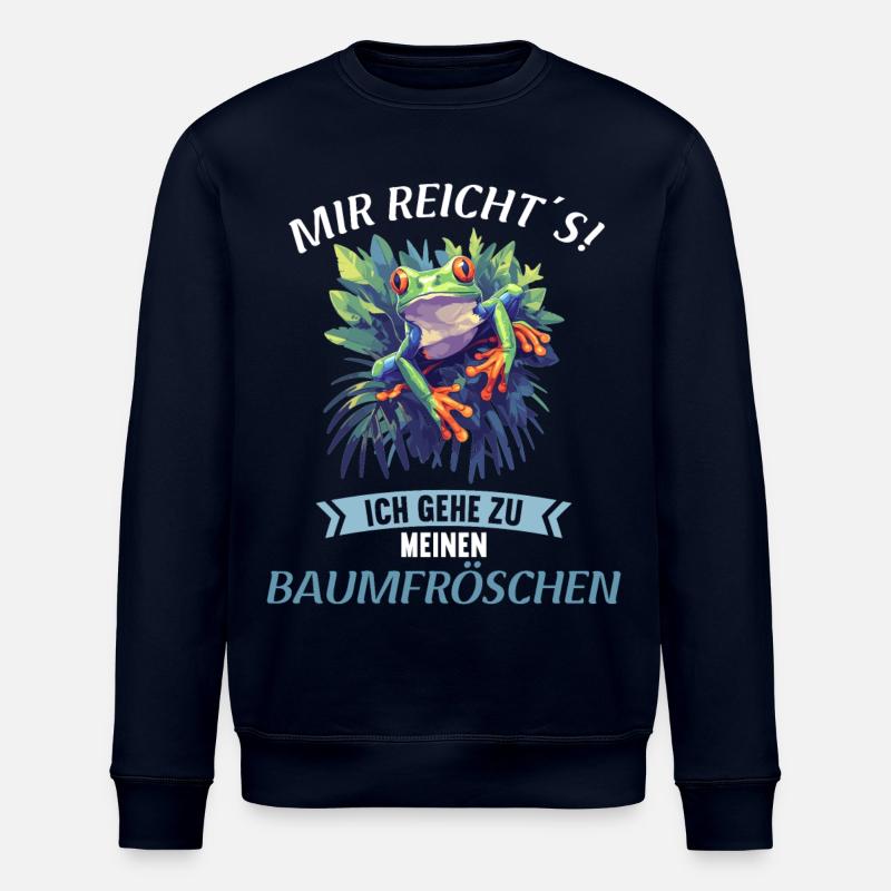 Tree Frog Baumfrösche Baumfrosch - Stanley/Stella Unisex Bio-Sweatshirt ROLLER - Navy