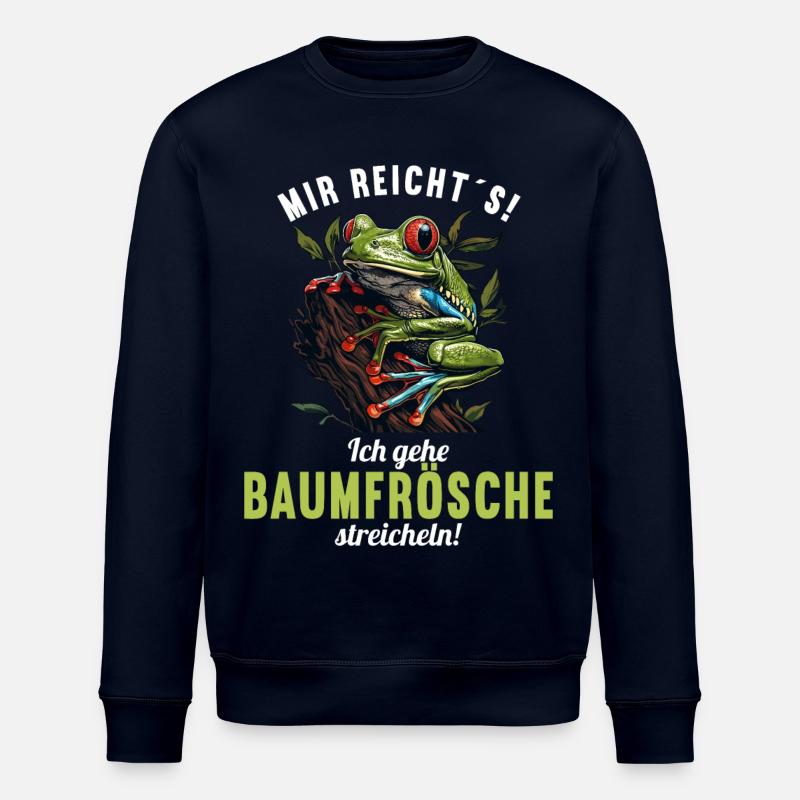 Tree Frog Baumfrösche Baumfrosch - Stanley/Stella ROLLER Unisex Organic Sweatshirt - navy