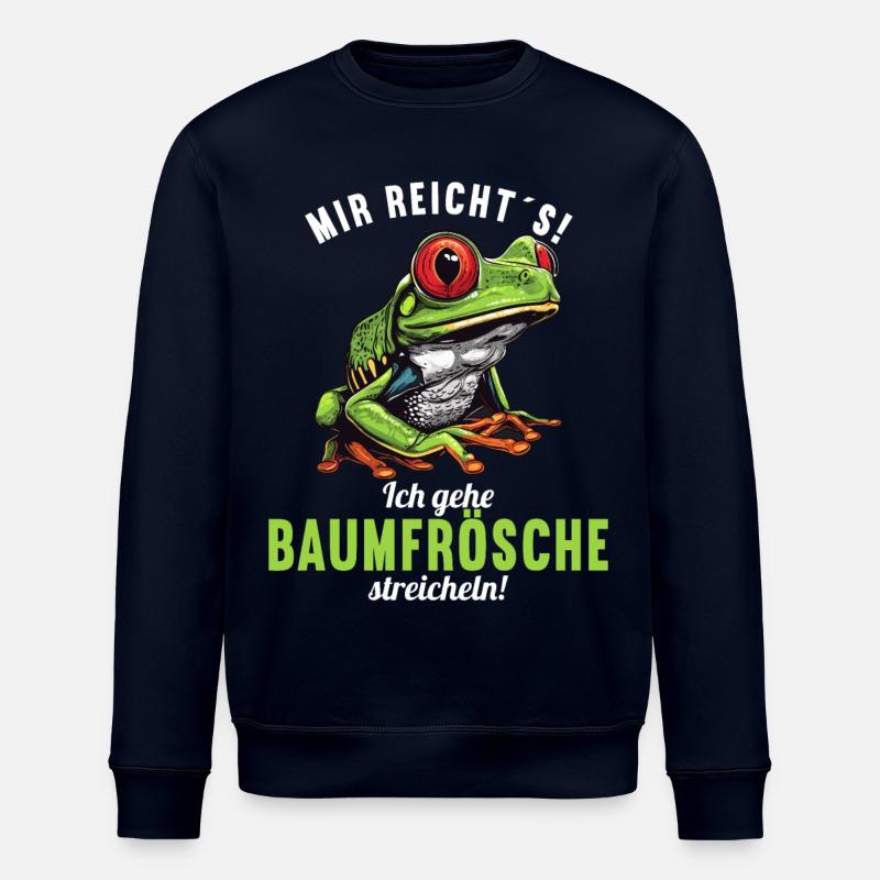 Tree Frog Baumfrösche Baumfrosch - Stanley/Stella ROLLER Unisex Organic Sweatshirt - navy