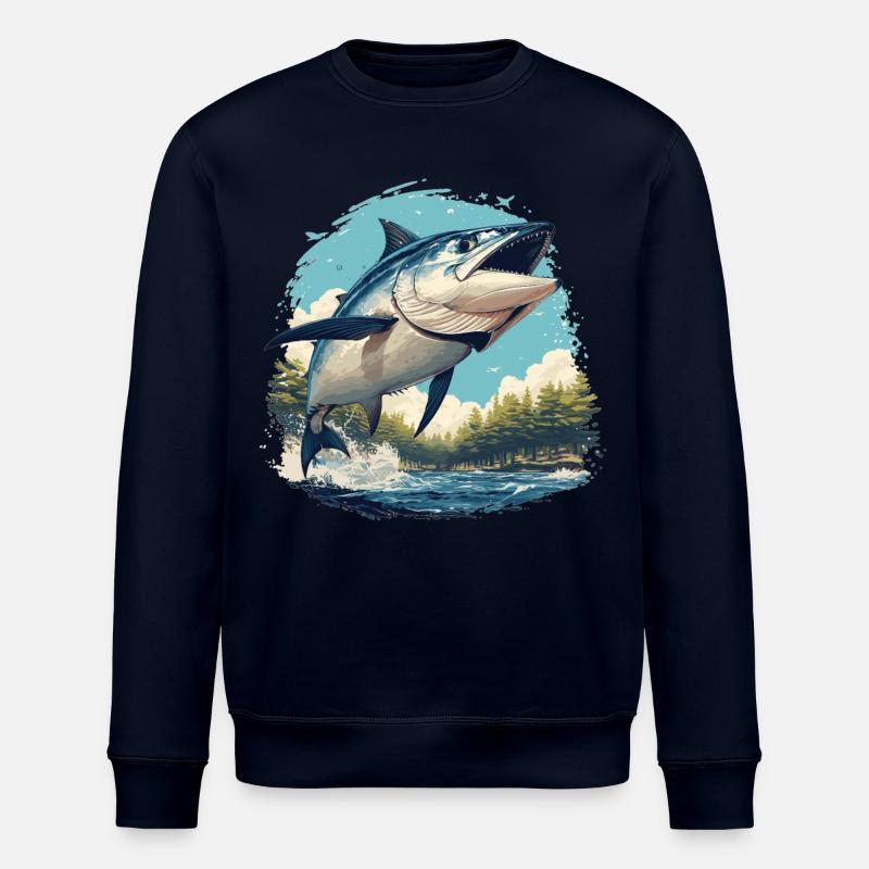 Thon Thunfische Thunfisch - Sweat bio ROLLER Stanley/Stella Unisexe - marine