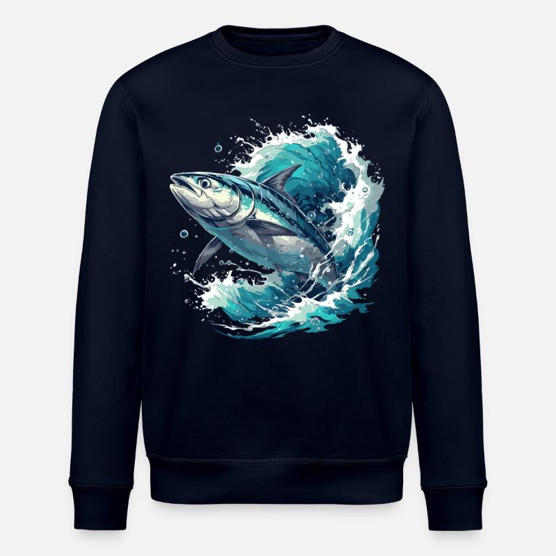 Thon Thunfische Thunfisch - Sweat bio ROLLER Stanley/Stella Unisexe - marine