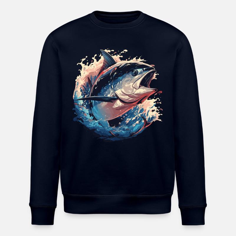 Tuna Thunfische Thunfisch - Stanley/Stella Unisex Bio-Sweatshirt ROLLER - Navy