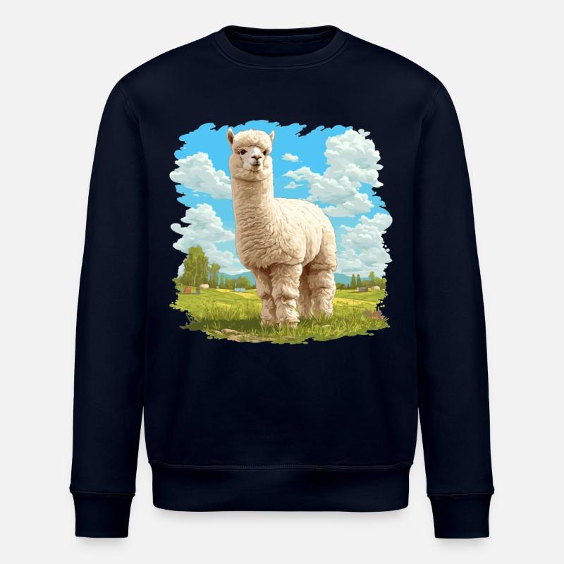 Alpaca Alpakas Alpaka - Stanley/Stella Unisex Bio-Sweatshirt ROLLER - Navy