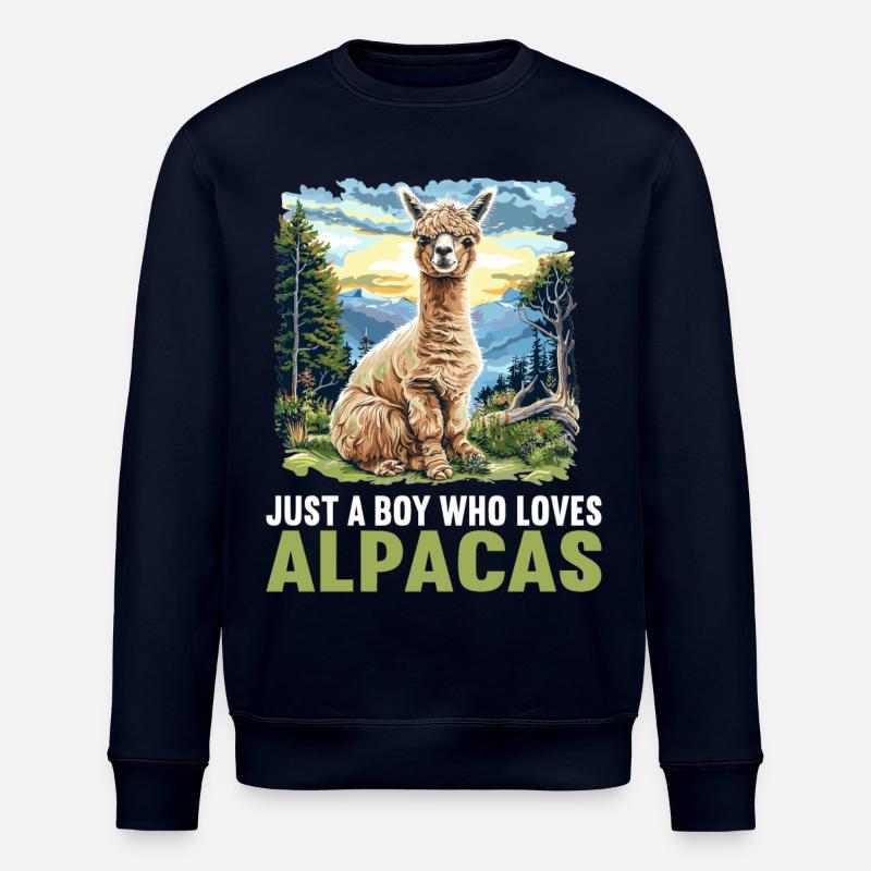 Alpaca Alpakas Alpaka - Stanley/Stella Unisex Bio-Sweatshirt ROLLER - Navy