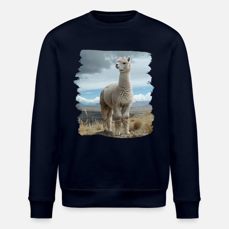 Alpaca Alpakas Alpaka - Stanley/Stella Unisex Bio-Sweatshirt ROLLER - Navy