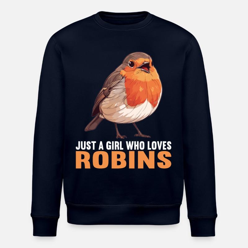 Robin Rotkehlchen - Sweat bio ROLLER Stanley/Stella Unisexe - marine