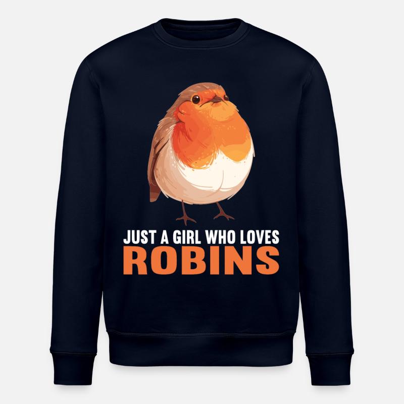 Robin Rotkehlchen - Sweat bio ROLLER Stanley/Stella Unisexe - marine