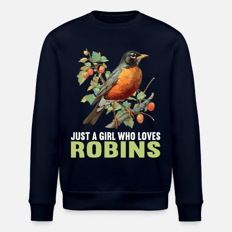 Robin Rotkehlchen - Sweat bio ROLLER Stanley/Stella Unisexe - marine