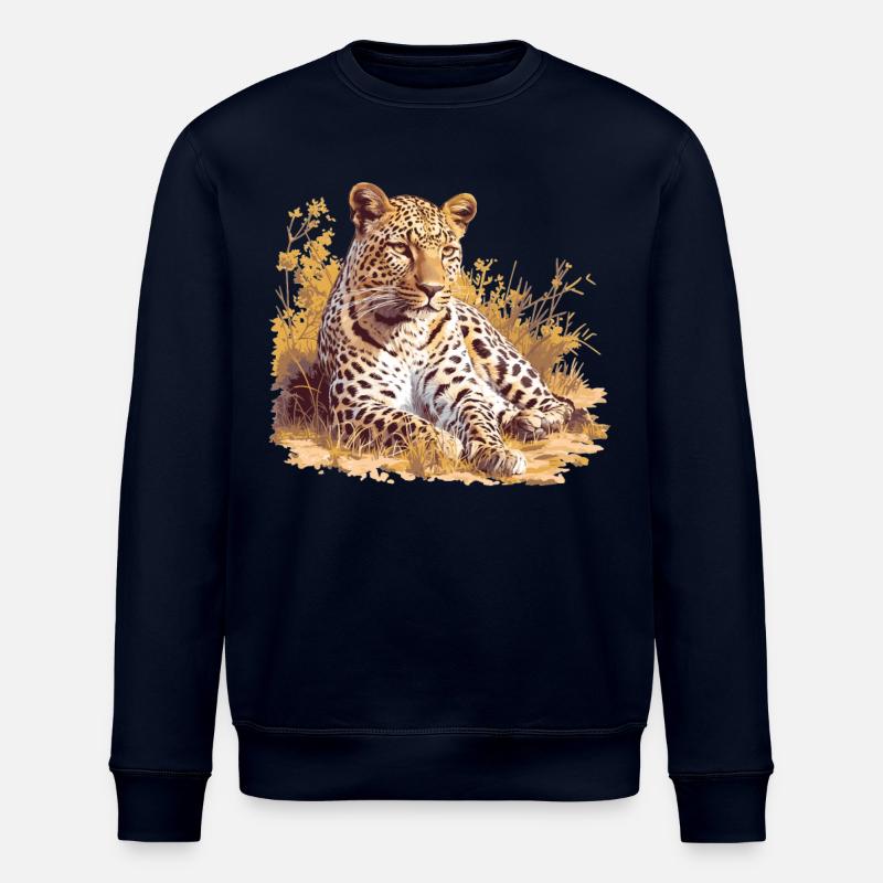 Léopard léopard - Sweat bio ROLLER Stanley/Stella Unisexe - marine