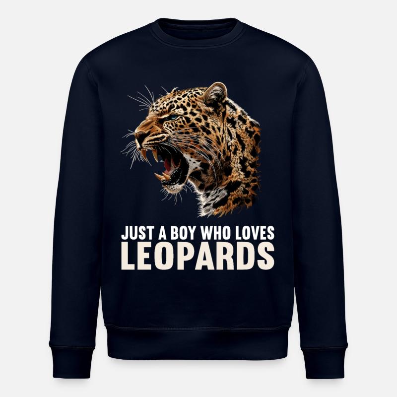 Leoparden Leopard - Stanley/Stella Unisex Bio-Sweatshirt ROLLER - Navy
