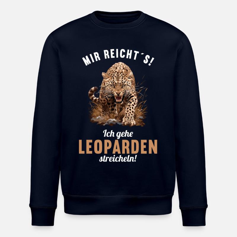Leoparden Leopard - Stanley/Stella Unisex Bio-Sweatshirt ROLLER - Navy