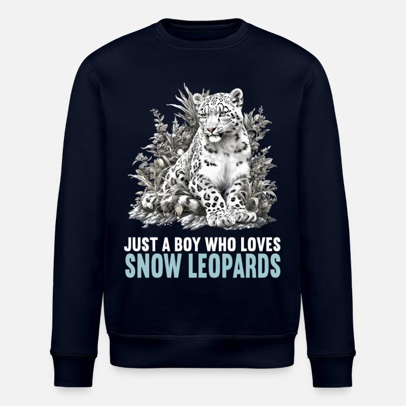Léopard des neiges Schneeleoparden Schneeleopard - Sweat bio ROLLER Stanley/Stella Unisexe - marine
