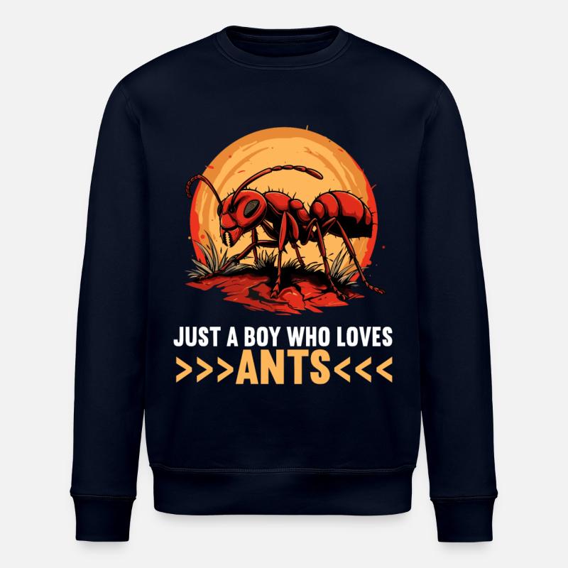 Ant ants ant - Stanley/Stella ROLLER Unisex Organic Sweatshirt - navy