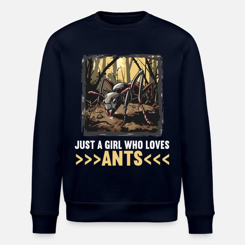 Ant ants ant - Stanley/Stella ROLLER Unisex Organic Sweatshirt - navy