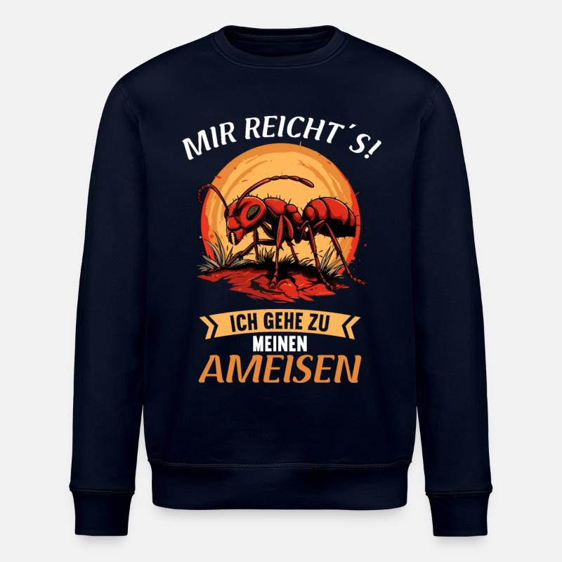 Ant Ameisen Ameise - Stanley/Stella Unisex Bio-Sweatshirt ROLLER - Navy