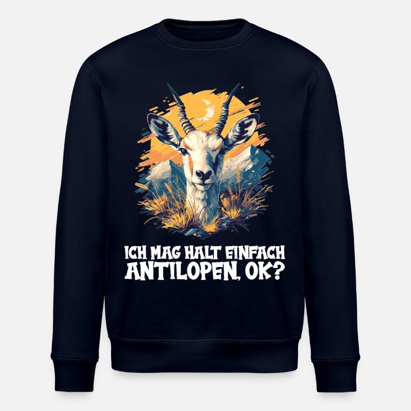 Antelope Antilopen Antilope - Stanley/Stella Unisex Bio-Sweatshirt ROLLER - Navy
