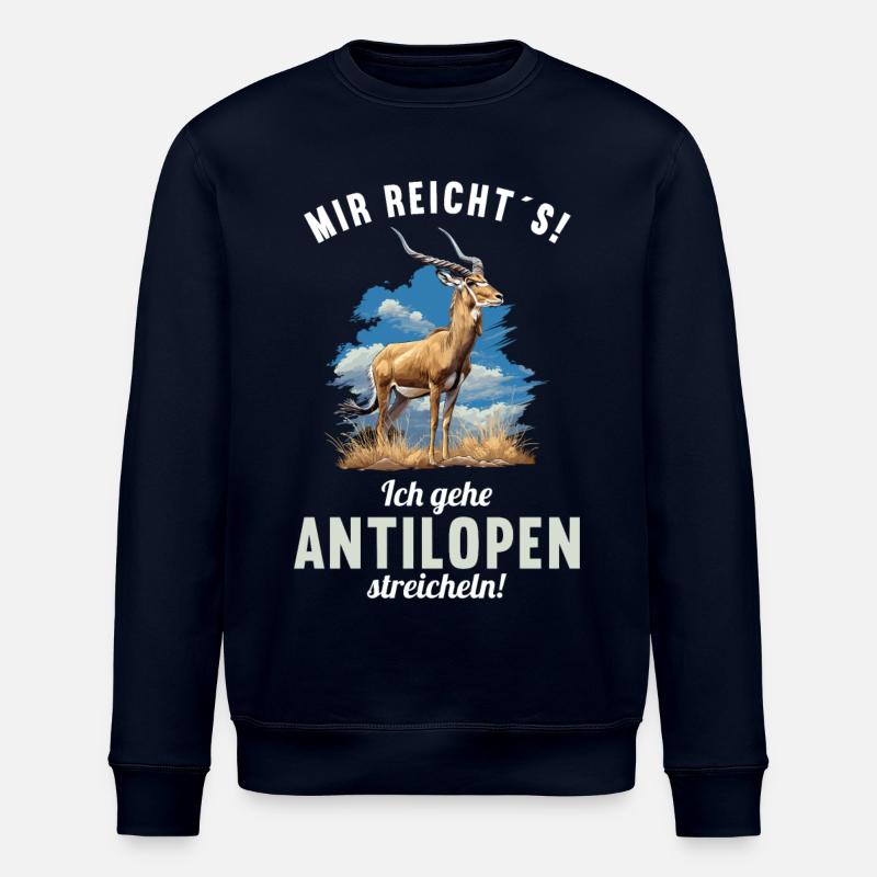 Antelope Antilopen Antilope - Stanley/Stella ROLLER Unisex Organic Sweatshirt - navy