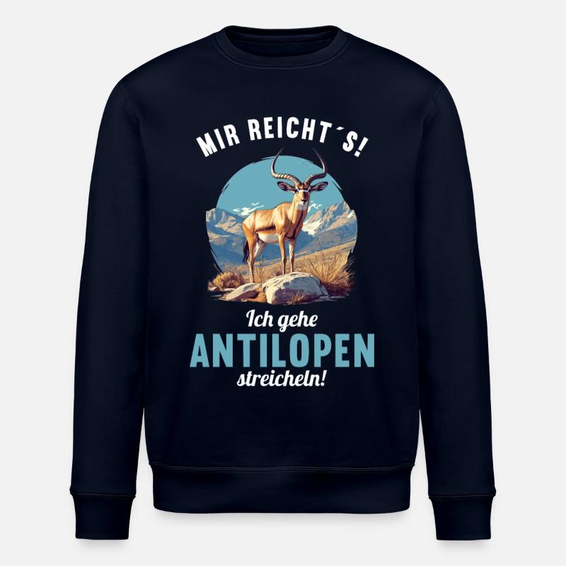 Antelope Antilopen Antilope - Stanley/Stella Unisex Bio-Sweatshirt ROLLER - Navy