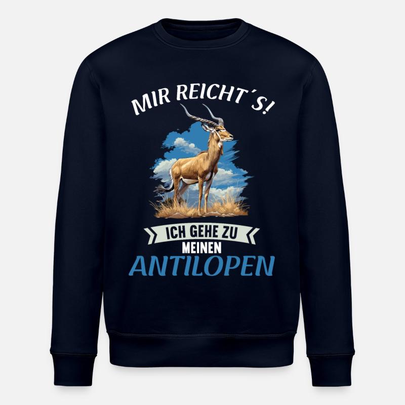 Antelope Antilopen Antilope - Stanley/Stella Unisex Bio-Sweatshirt ROLLER - Navy