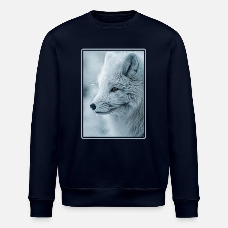 Arctic Fox Polarfüchse Polarfuchs - Stanley/Stella ROLLER Unisex Organic Sweatshirt - navy