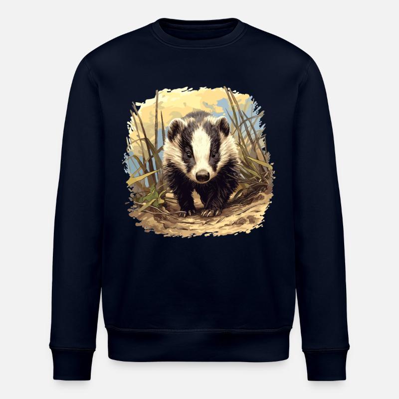 Badger Dachse Dachs - Stanley/Stella ROLLER Unisex Organic Sweatshirt - navy