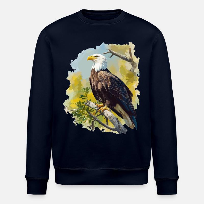 Bald Eagle Weißkopfseeadler - Stanley/Stella Unisex Bio-Sweatshirt ROLLER - Navy