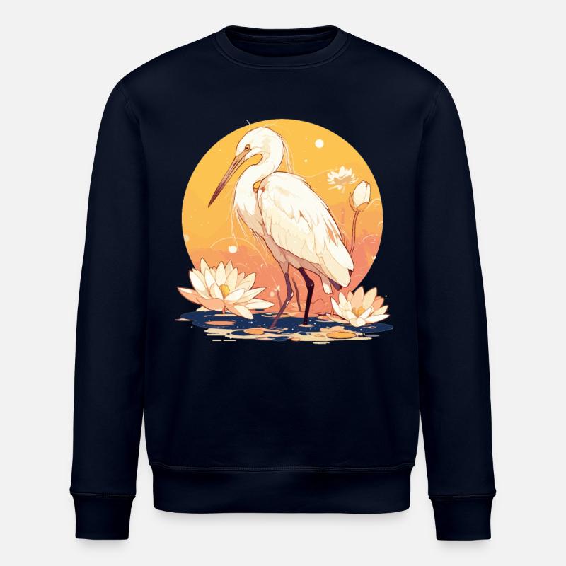 Heron Reiher - Stanley/Stella Unisex Bio-Sweatshirt ROLLER - Navy