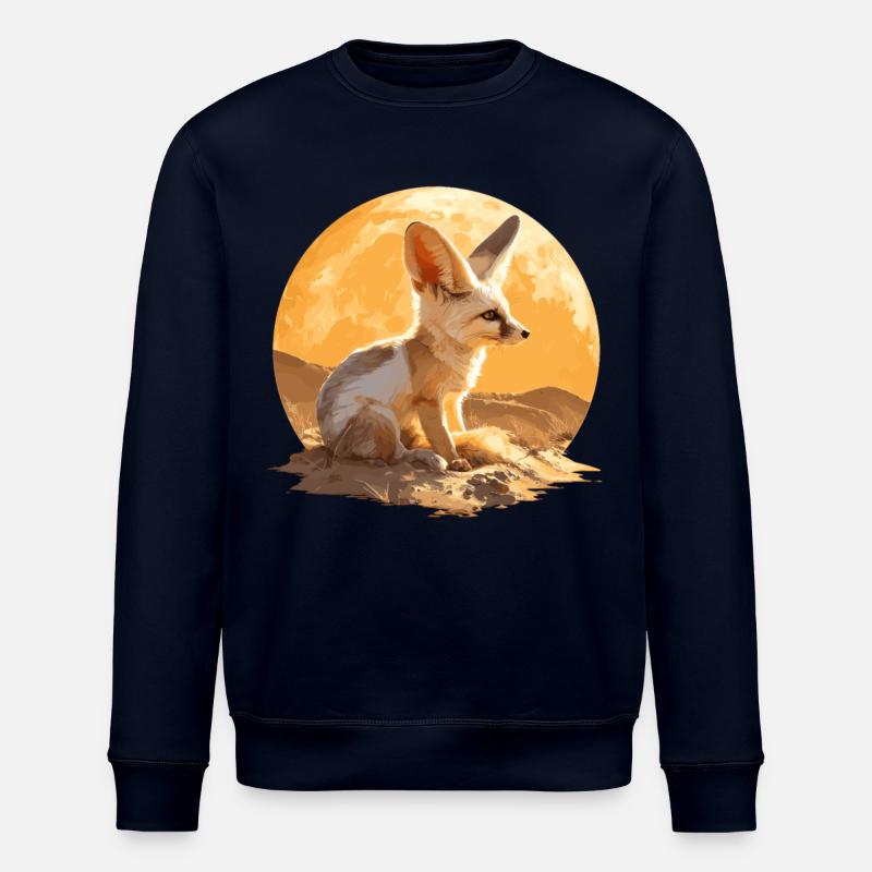 Fennec Fox Fenneks Fennek - Stanley/Stella Unisex Bio-Sweatshirt ROLLER - Navy